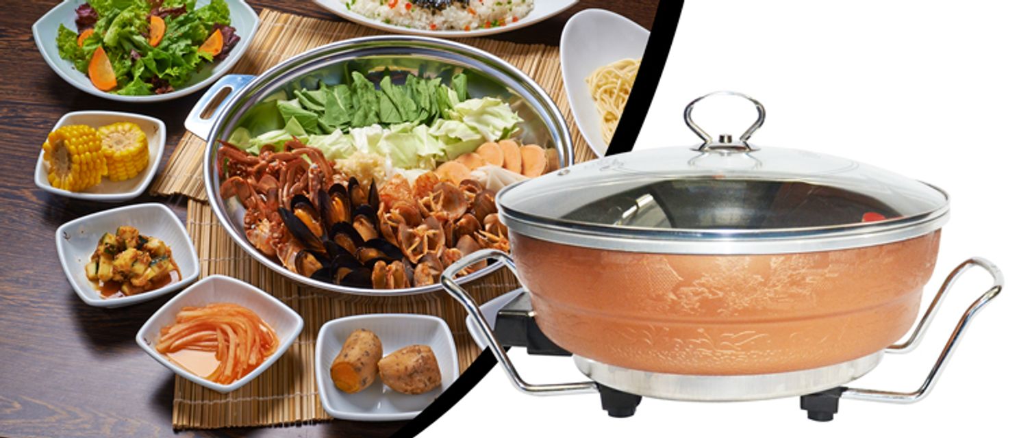 Chảo lẩu t&iacute;ch hợp nhiều khả năng nấu nướng 
