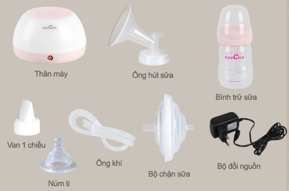 C&aacute;c bộ phận m&aacute;y h&uacute;t sữa Spectra M2