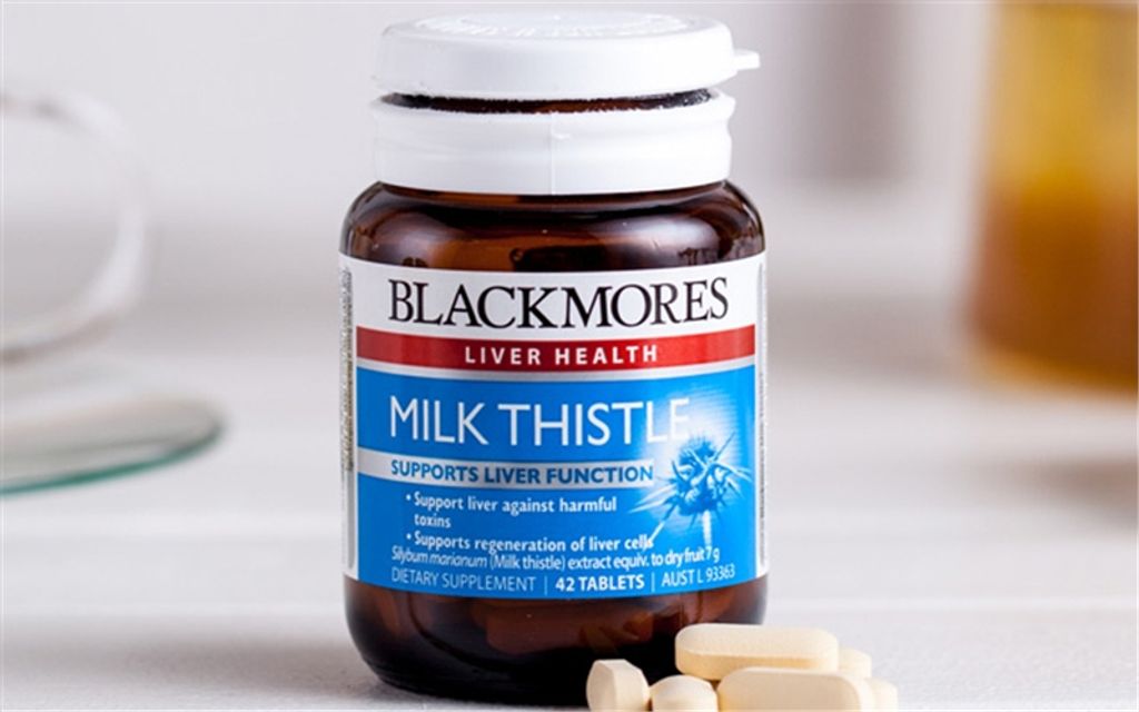Vi&ecirc;n uống bổ gan Milk Thistle Blackmore của &Uacute;c 42 vi&ecirc;n gi&aacute; rẻ