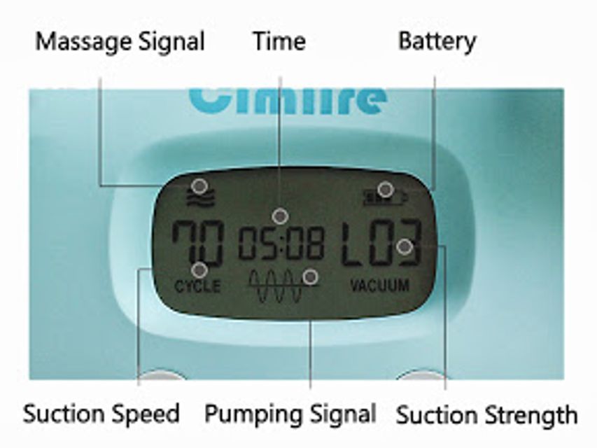 M&agrave;n h&igrave;nh hiển thị của m&aacute;y h&uacute;t sữa điện đ&ocirc;i Spectra s1 