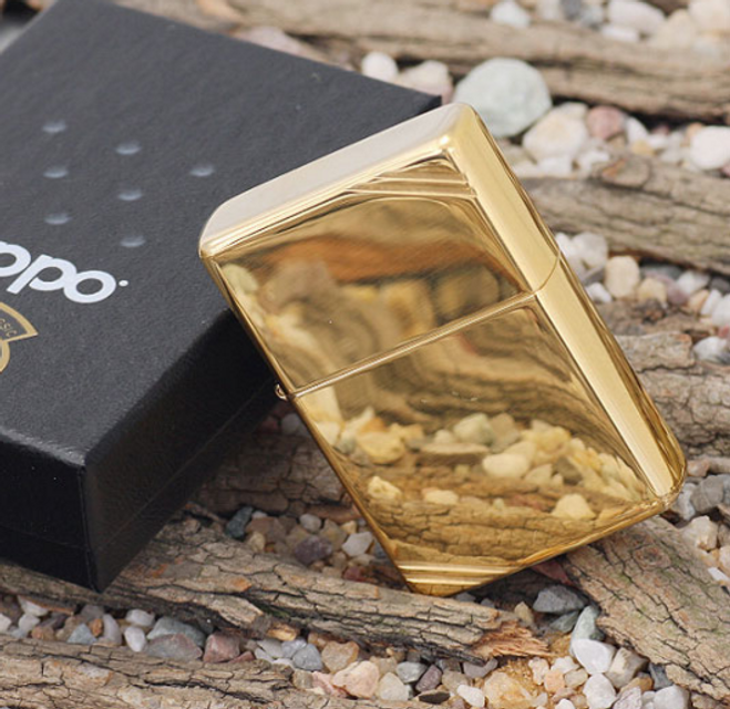 Bật lửa Zippo 270 Vintage High Polish Brass Slashes 5