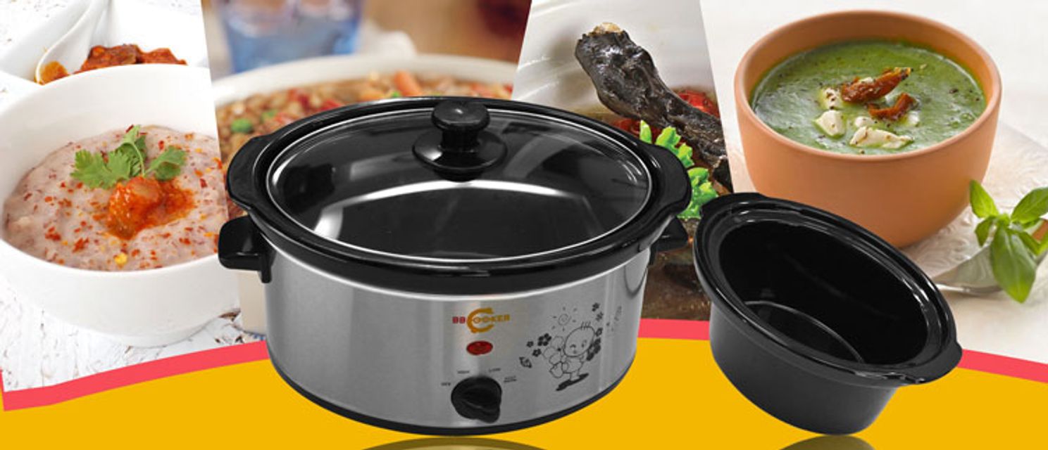 Nồi nấu ch&aacute;o H&agrave;n Quốc cho b&eacute; BBCooker 3,5l c&oacute; t&iacute;nh năng giữ nhiệt tốt v&agrave;  tương đối l&agrave;nh t&iacute;nh cho sức khỏe