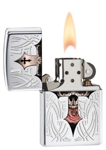 Bật lửa Zippo 28874 c&oacute; ngọn lửa kh&ocirc;ng kh&oacute;i, bền bỉ 