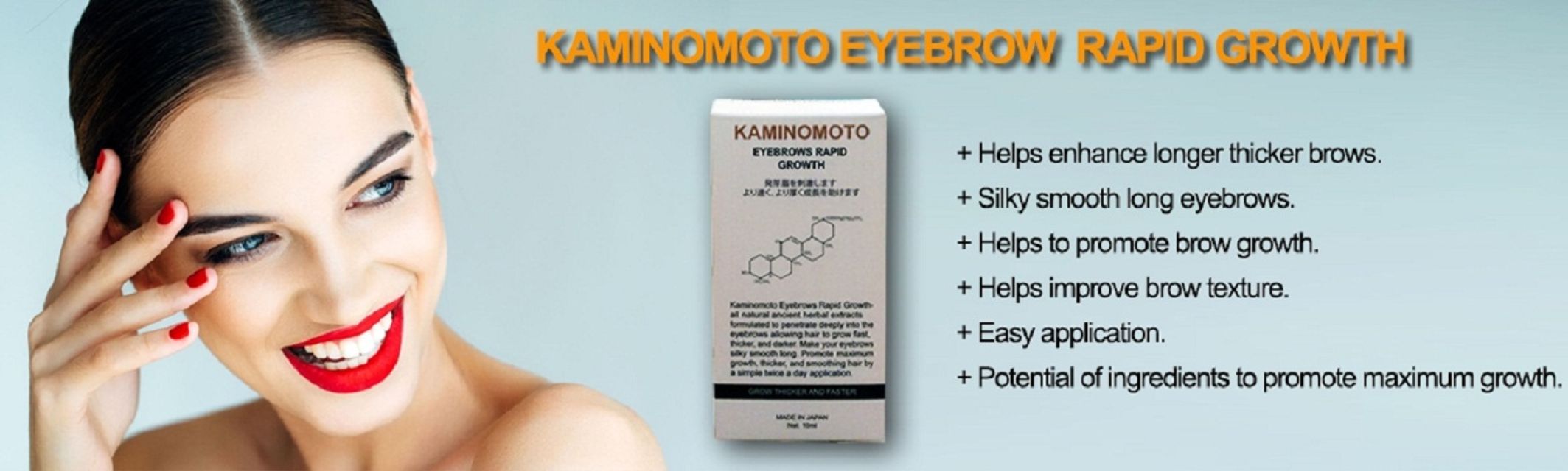 Dung dịch mọc l&ocirc;ng m&agrave;y Kaminomoto (Nhật Bản) 5