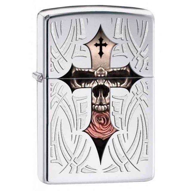Bật lửa Zippo 28874 Cross High Polish Chrome