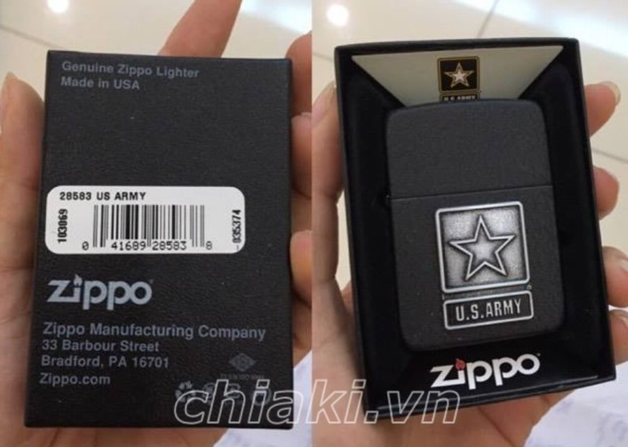Bật lửa Zippo 1941 Replica U.S.Army 28583 được nhập khẩu ch&iacute;nh h&atilde;ng từ Mỹ