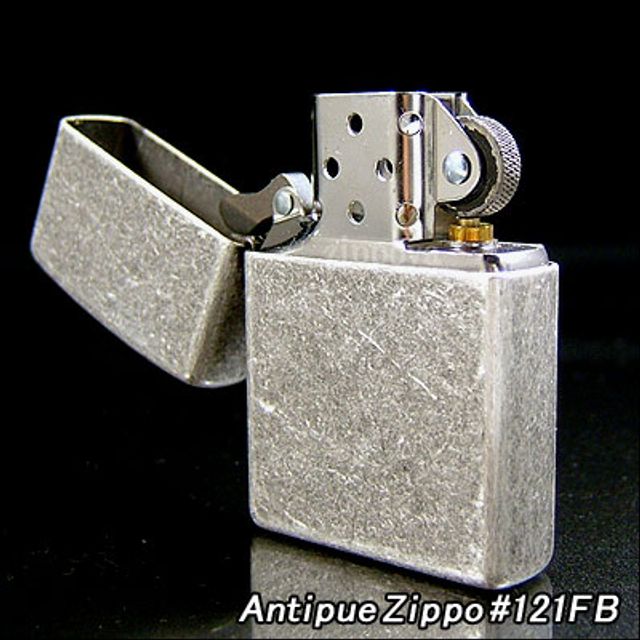 Bật lửa Zippo 121FB Antique Silver Plate bạc giả cổ ch&iacute;nh h&atilde;ng