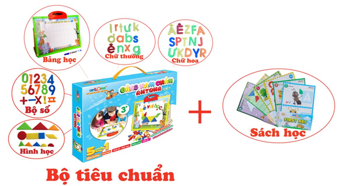 Bảng nam ch&acirc;m Antona cho b&eacute; &ndash; 5 trong 1 No.180