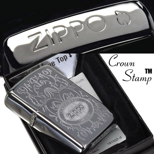 Bật lửa Zippo 24751 Crown Stamp with American Classic Lighter ch&iacute;nh h&atilde;ng