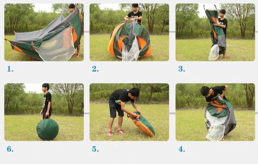 C&aacute;ch lắp đặt lều cắm trại 4 người