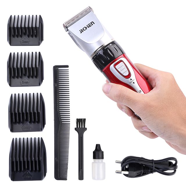 T&ocirc;ng đơ cắt t&oacute;c Jichen JC0817 gồm đầy đủ phụ kiện gi&uacute;p mẹ cắt t&oacute;c cho b&eacute; dễ d&agrave;ng