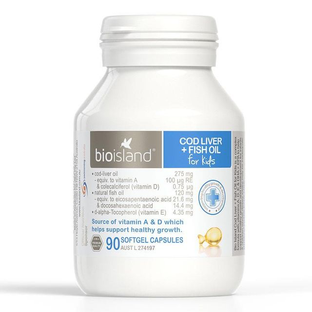 Dầu c&aacute; Cod Liver Fish Oil Bio Island cho b&eacute; 1 th&aacute;ng trở l&ecirc;n mẫu mới 2017