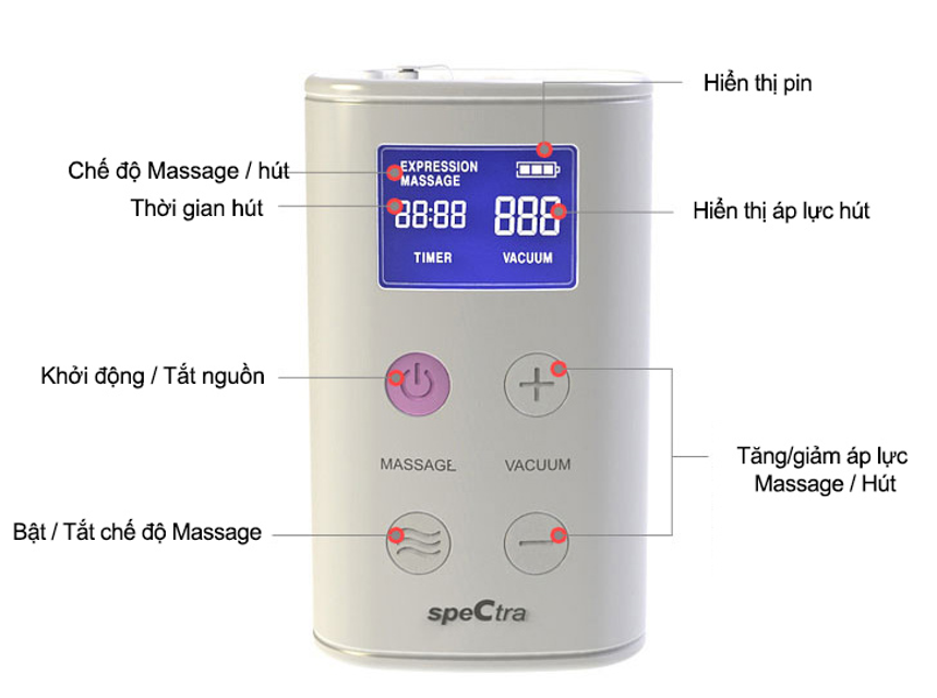 M&aacute;y h&uacute;t sữa Spectra 9 plus tiện dụng