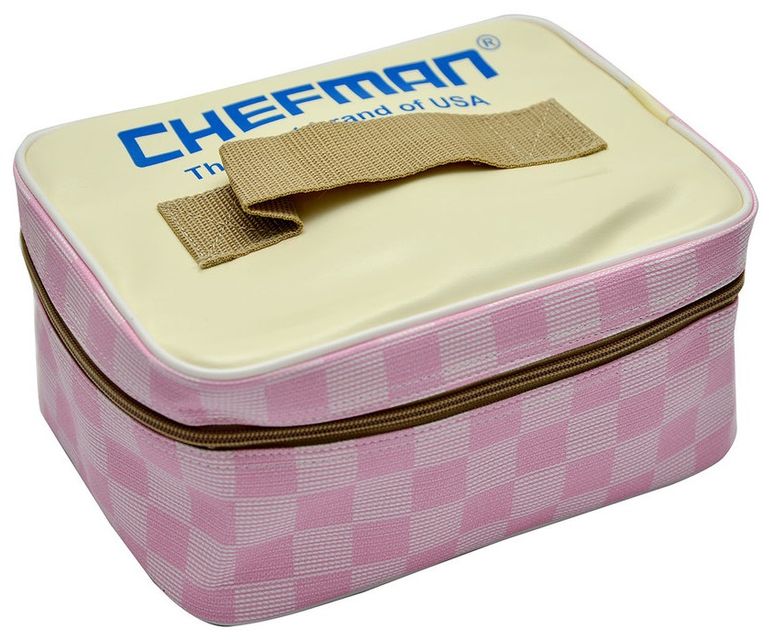 Hộp cơm h&acirc;m n&oacute;ng Chefman CM-112i Inox c&oacute; hộp da đựng đi k&egrave;m rất sang trọng