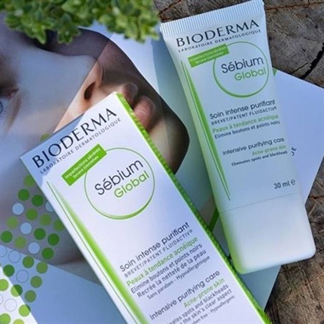 Bioderma Sebium Global - Kem dưỡng da, trị mụn hiệu quả