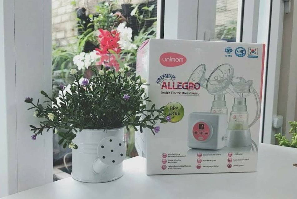 M&aacute;y h&uacute;t sữa điện đ&ocirc;i Unimom Premium Allegro UM872002 thiết kế nhỏ gọn, sang trọng, t&iacute;nh năng ti&ecirc;n tiến