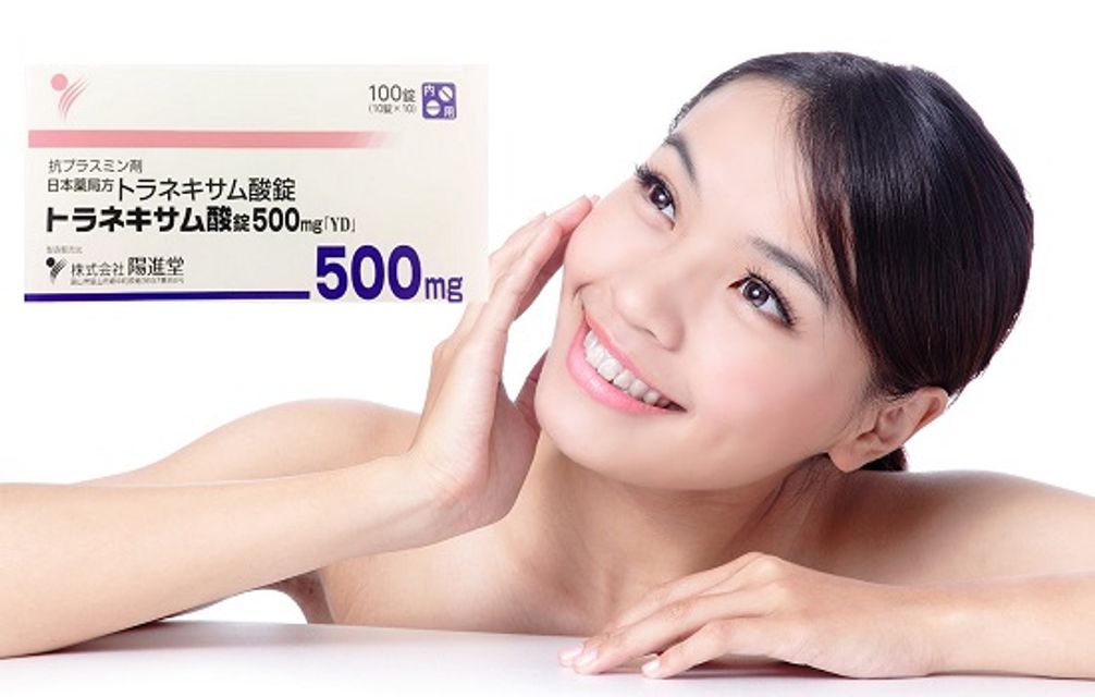 Vi&ecirc;n uống dưỡng trắng trị n&aacute;m Transamin 500mg Nhật Bản 2