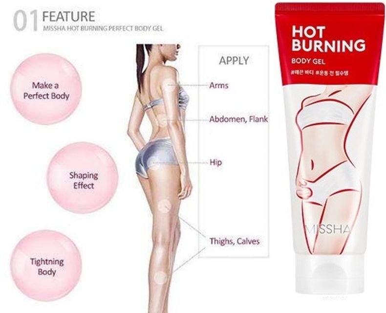 Kem tan mỡ Missha Hot Burning Perfect Body Gel 3