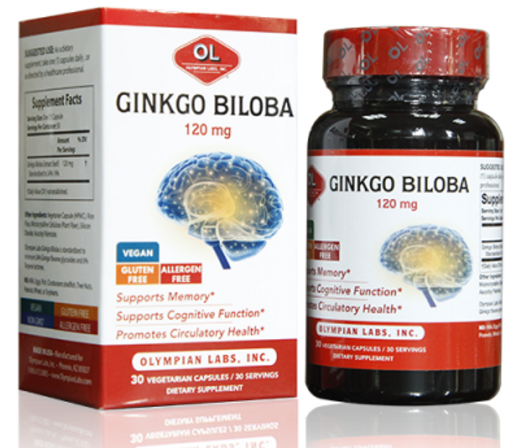 Vi&ecirc;n uống Ginkgo Biloba Olympian Labs - Cải thiện tuần ho&agrave;n n&atilde;o 1