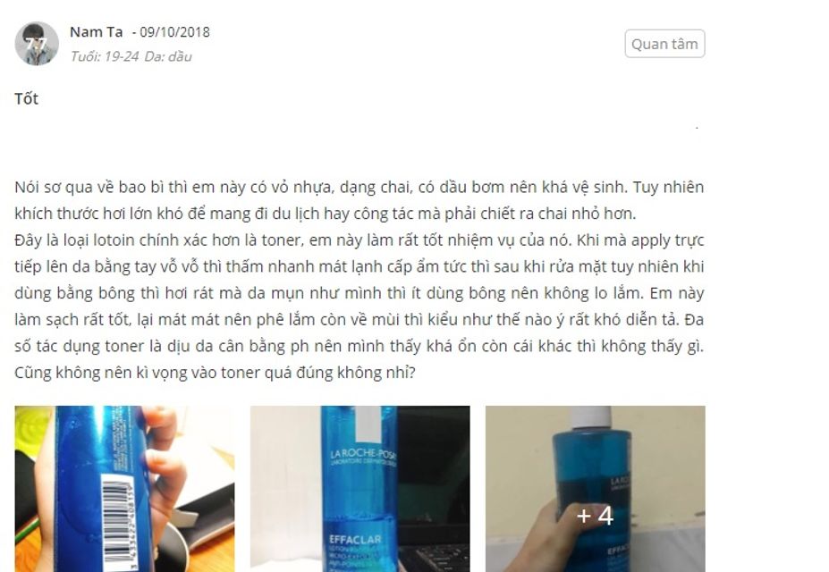 Review nước hoa hồng La Roche Posay c&oacute; tốt kh&ocirc;ng?