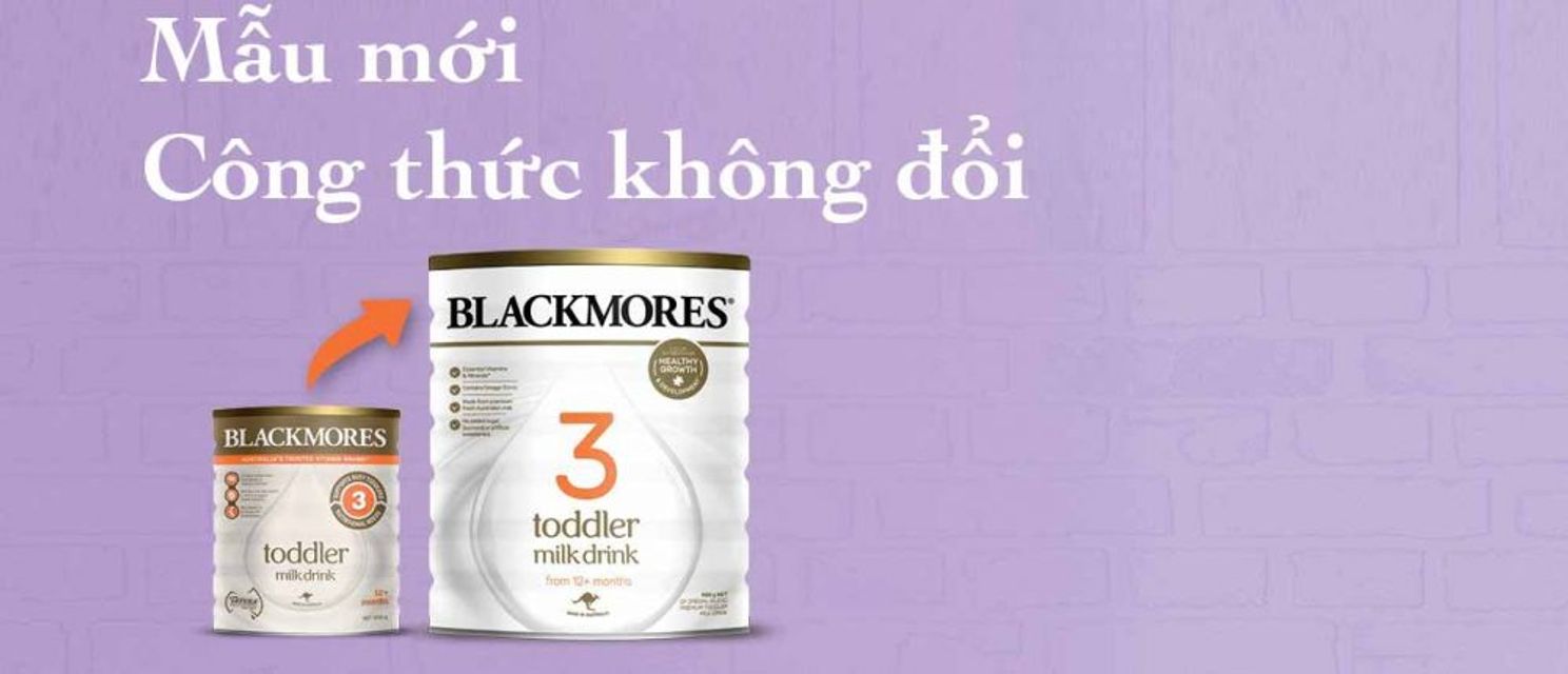 Sữa Blackmores &Uacute;c số 3 mẫu mới nhưng c&ocirc;ng thức kh&ocirc;ng đổi