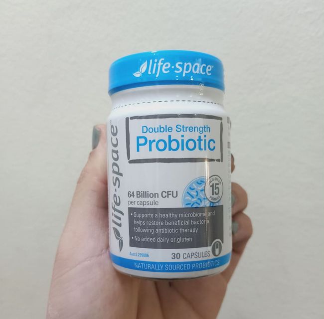 Men vi sinh &Uacute;c Life Space loại 30 vi&ecirc;n Double Strength Probiotic