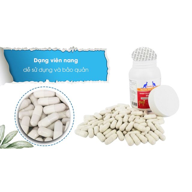 Vi&ecirc;n uống nhau thai cừu Augoldhealth của &Uacute;c ch&iacute;nh h&atilde;ng