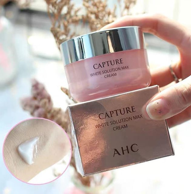 Kem dưỡng trắng da AHC Capture White Solution Max Cream &ndash; m&agrave;u hồng