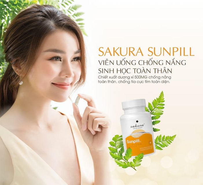 Vi&ecirc;n uống chống nắng hỗ trợ bảo vệ sa v&agrave; dưỡng da trắng s&aacute;ng