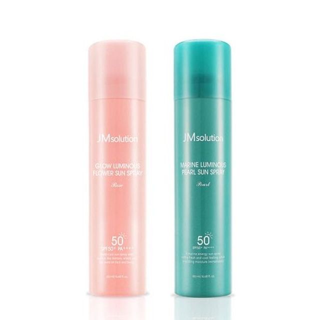 Xịt Chống Nắng JM Solution spf50+ dưỡng chất hoa hồng v&agrave; ngọc trai