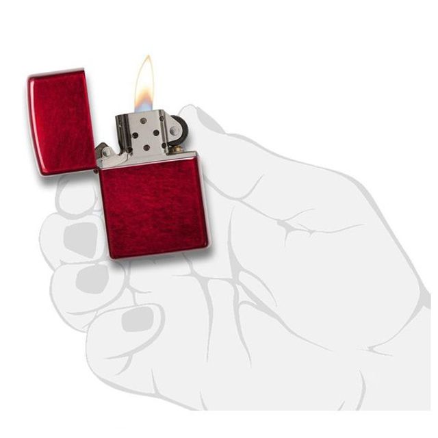 Zippo Candy Apple Red lửa khỏe, s&aacute;ng