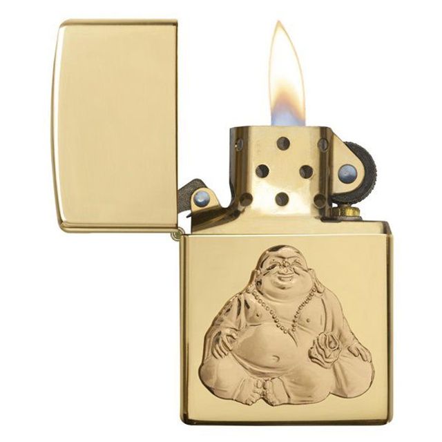 Zippo Laughing Buddha lửa khỏe, mạnh