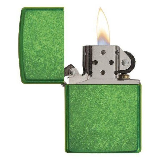 Zippo Meadow xanh mạ 24840 chuẩn ch&iacute;nh h&atilde;ng