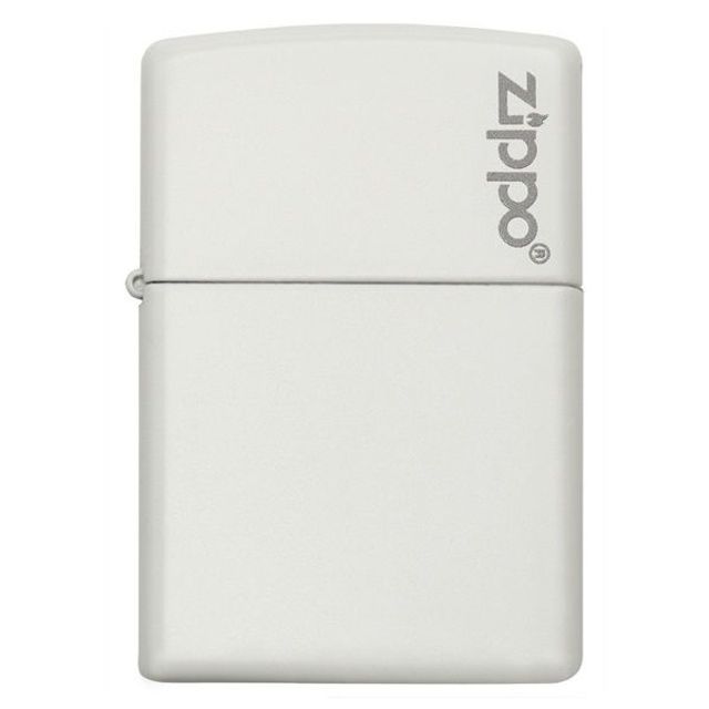 Zippo White Matte with Zippo Logo 214ZL h&agrave;ng chuẩn