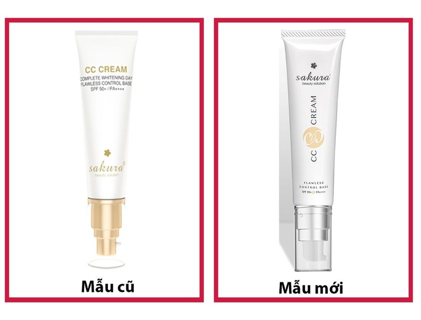 &nbsp;Kem nền Sakura CC Cream Flawless Control Base từ Nhật Bản