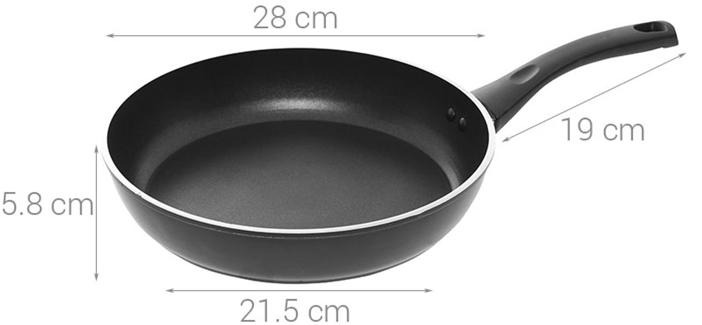 Chảo chống d&iacute;nh Supor H18201-J28 28cm d&ugrave;ng bếp từ
