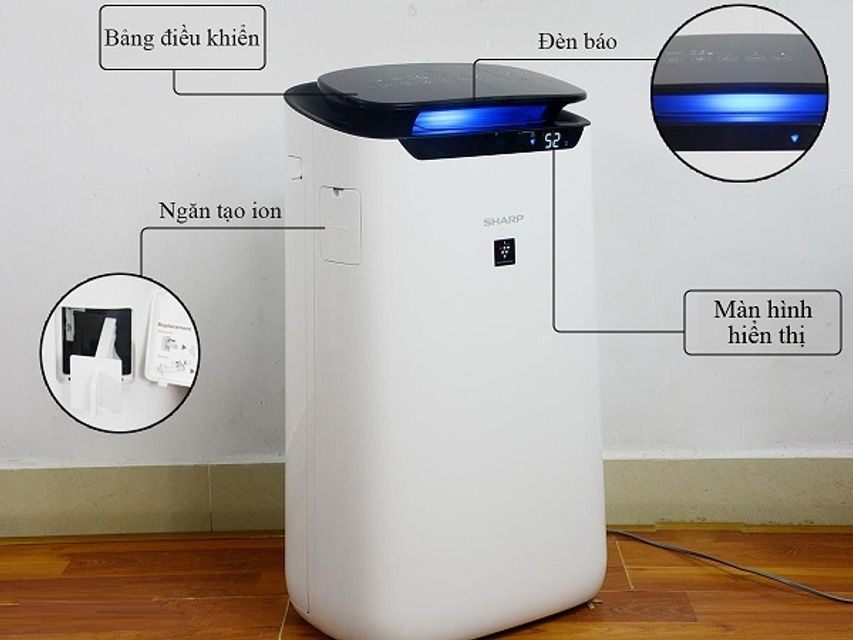 Cấu tạo cơ bản của m&aacute;y lọc kh&ocirc;ng kh&iacute; Sharp FP-J60EW