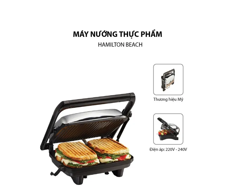 M&aacute;y nướng b&aacute;nh m&igrave; Hamilton Beach 25460-IN hỗ trợ nướng b&aacute;nh m&igrave; thơm ngon