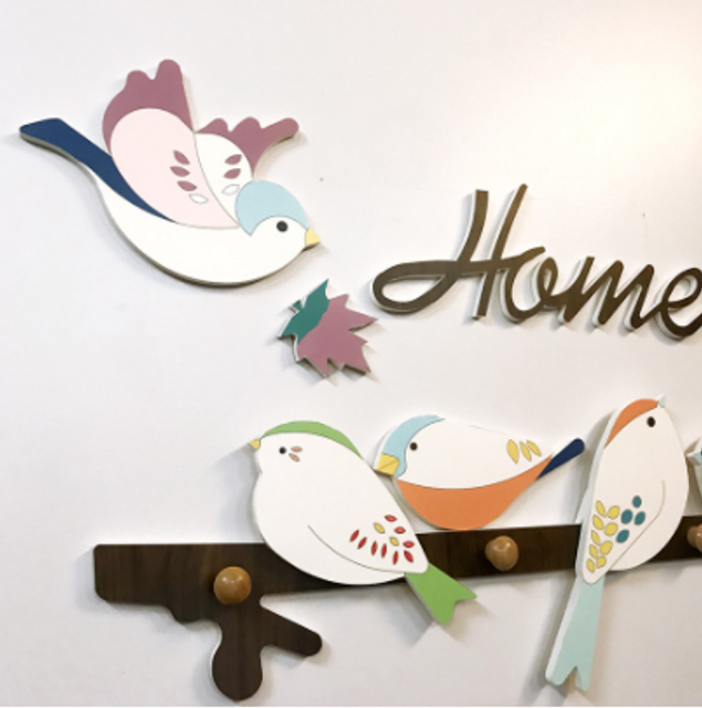 Bộ decal d&aacute;n tường Happy Birds độc đ&aacute;o, chắc chắn