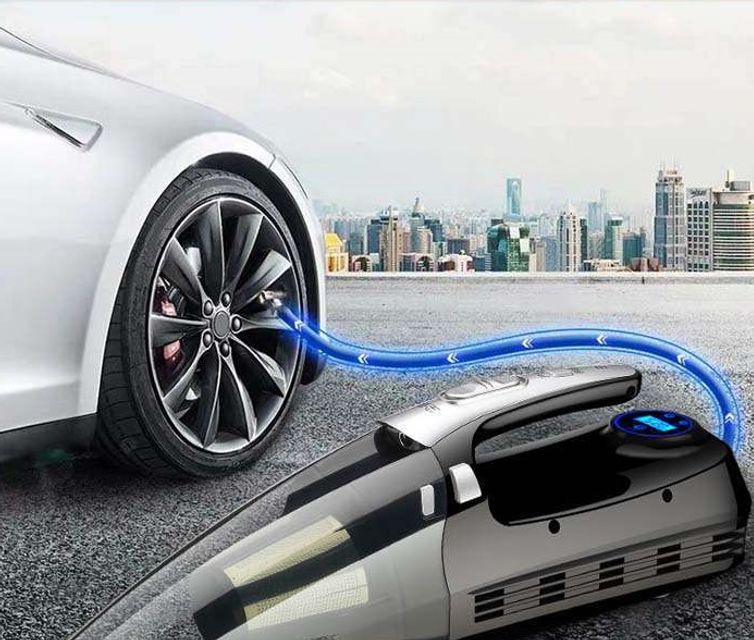 M&aacute;y h&uacute;t bụi ki&ecirc;m bơm xe cao cấp R6055 hỗ trợ bơm tốc độ