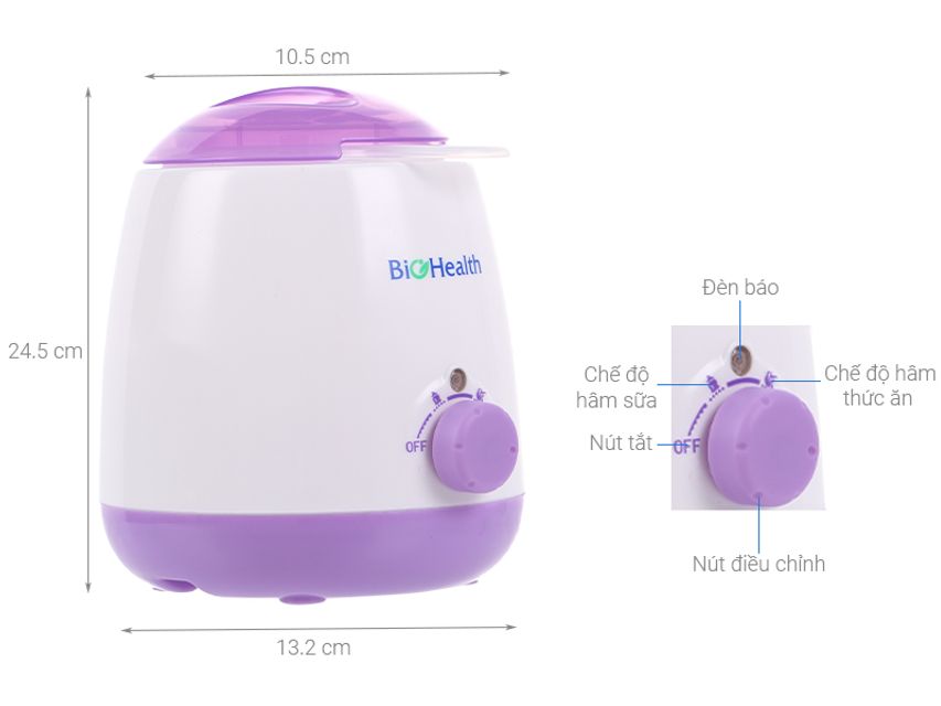 M&aacute;y h&acirc;m sữa 3 chức năng BioHealth BH8110 của &Uacute;c