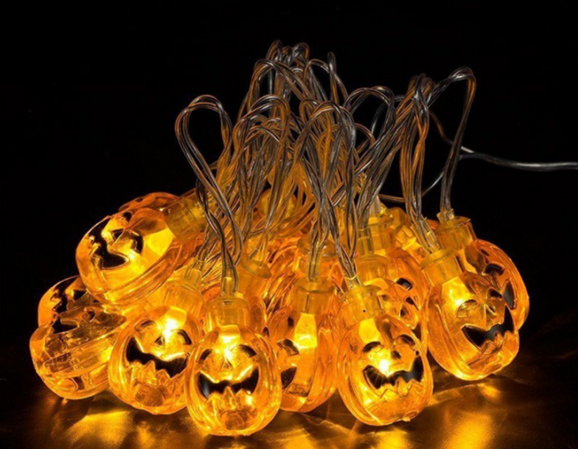 D&acirc;y đ&egrave;n LED b&iacute; ng&ocirc; d&agrave;i 2,5m trang tr&iacute; Halloween&nbsp;
