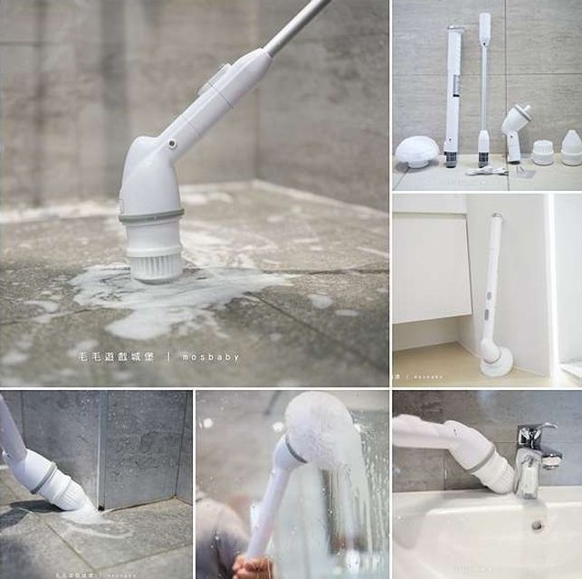 Bộ cọ đa năng l&agrave;m sạch mọi ng&oacute;c ng&aacute;ch, hoạt động d&ugrave;ng pin 