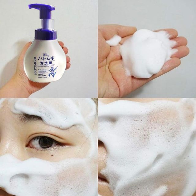 Sữa Rửa Mặt &Yacute; Dĩ Hatomugi Naturie Nhật Bản tạo bọt mềm mịn m&agrave;ng, l&agrave;m sạch một c&aacute;ch nhẹ nh&agrave;ng, kh&ocirc;ng g&acirc;y tổn thương
