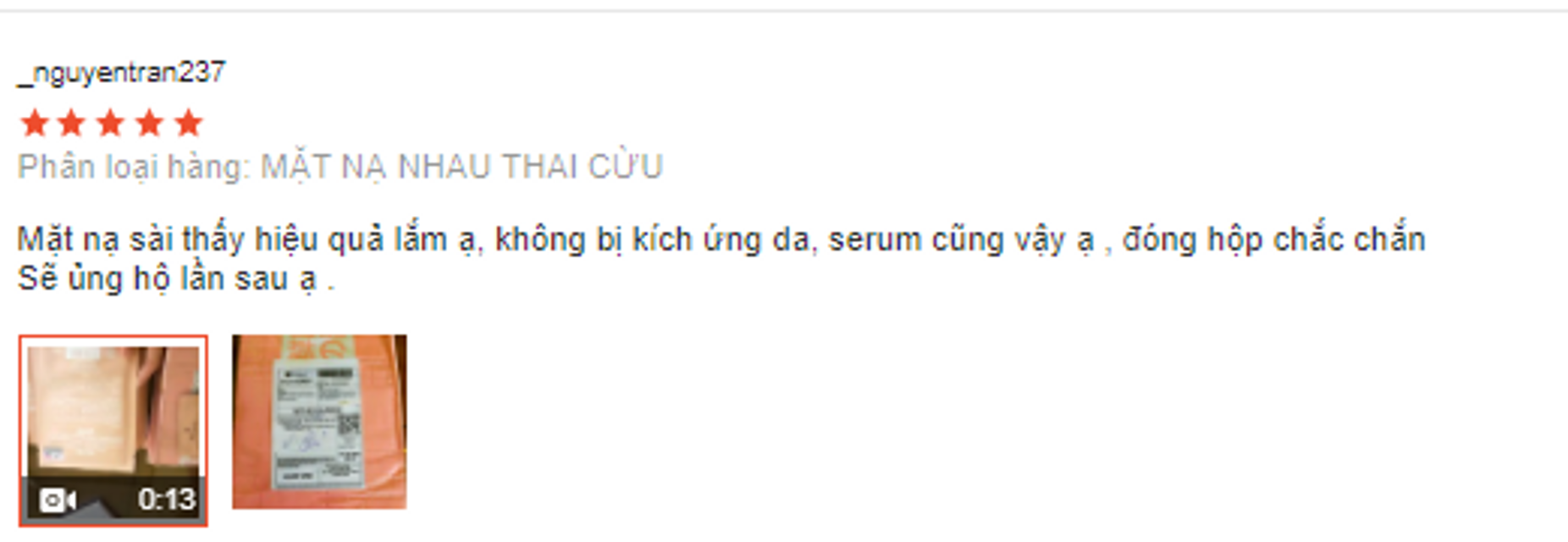 Đ&aacute;nh gi&aacute; mặt nạ nhau thai cừu Rwine Beauty