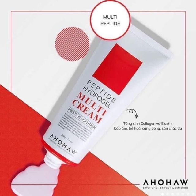 Kem dưỡng trắng trẻ h&oacute;a Ahohaw Peptide Hydrogel Multi Cream
