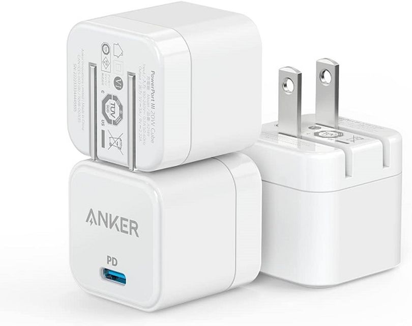 Sạc Anker A2149 PowerPort III Cube 20W PD ch&acirc;n gập tiện lợi