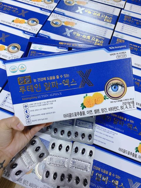 Vi&ecirc;n uống Kwangdong Lutein Alpha-X hỗ trợ tăng cường thị lực