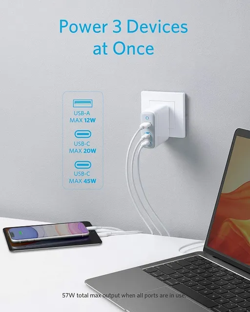 Củ sạc Anker PowerPort hiện đại, tối ưu hiệu năng sạc 
