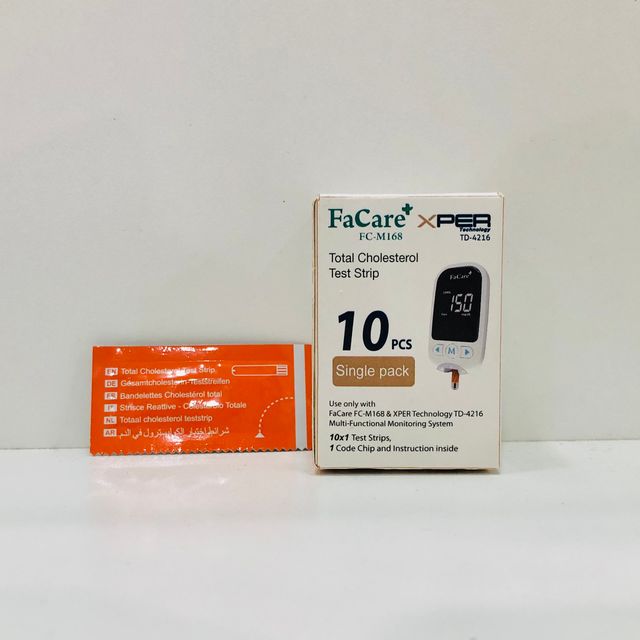 Que thử Cholesterol cho m&aacute;y đo FaCare FC-M168 hộp 10 chiếc